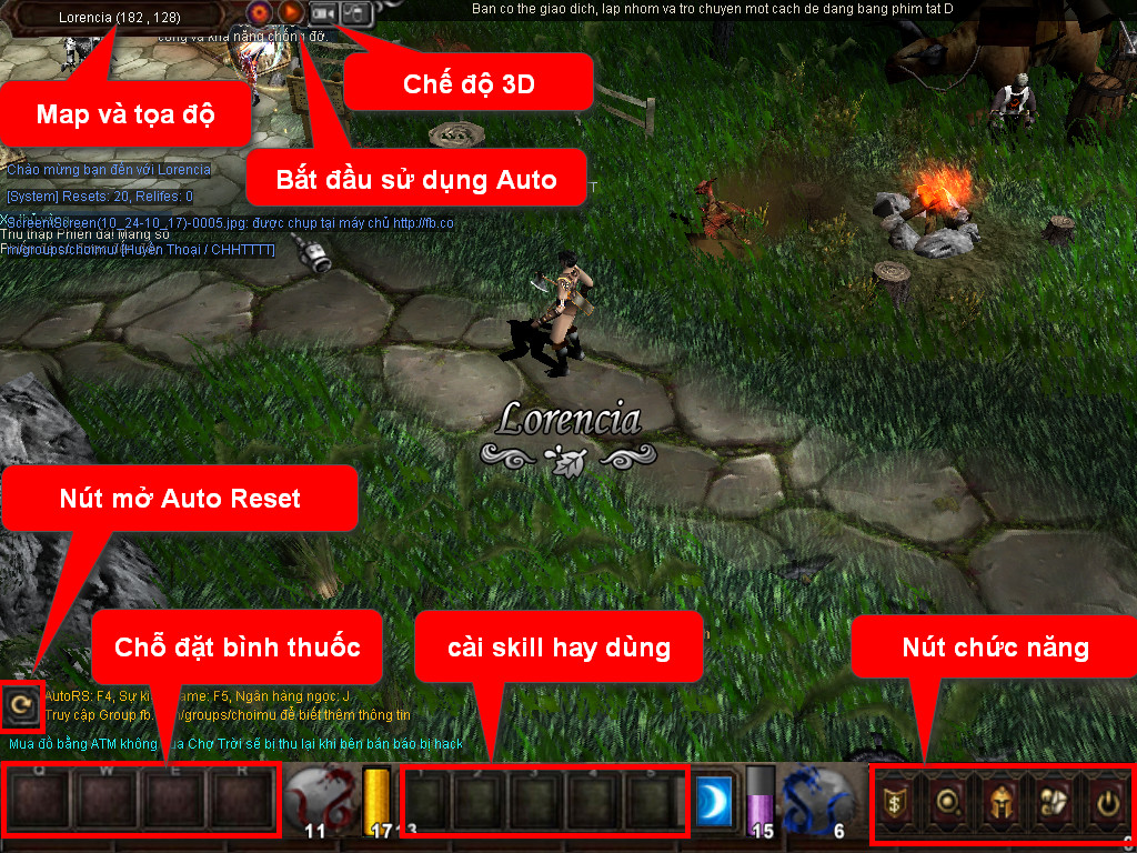 Chức năng chính của Game MU Hỏa Thần Chức năng chính của Game MU Hỏa Thần