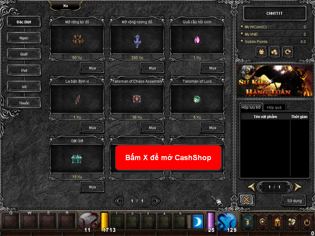 Chức năng chính của Game MU Hỏa Thần Chức năng chính của Game MU Hỏa Thần